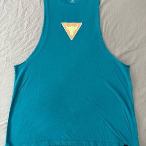 Project Rock Teal Tank with Orange Emblem